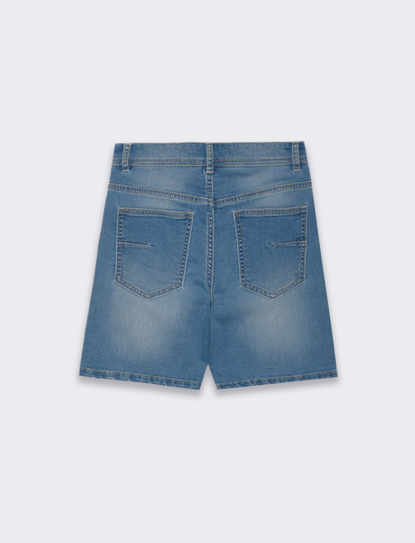 Bermuda in denim con lavaggio sfumato da bambino - Denim