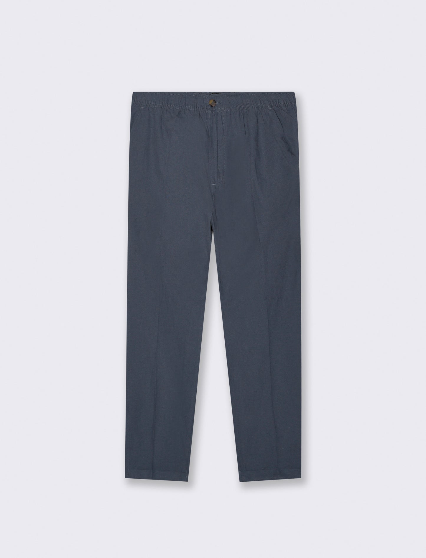 Man's linen blend jogger pants for comfort - Blue