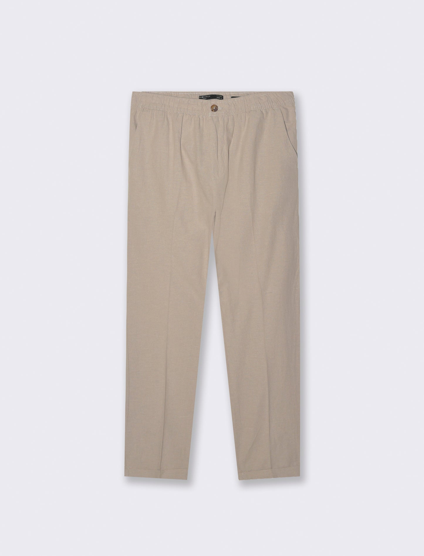 Man's linen blend jogger pants for comfort - Beige