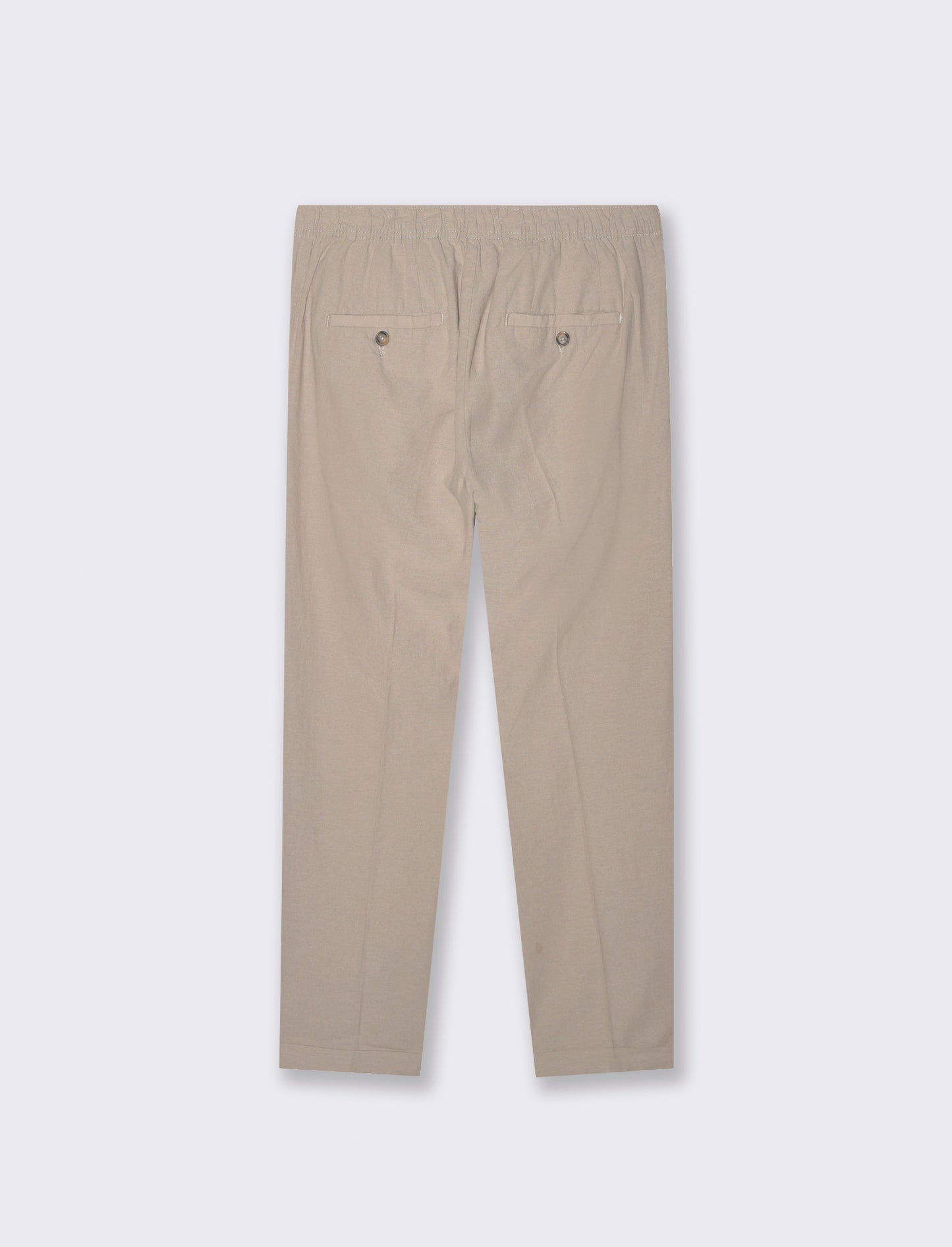 Man's linen blend jogger pants for comfort - Beige