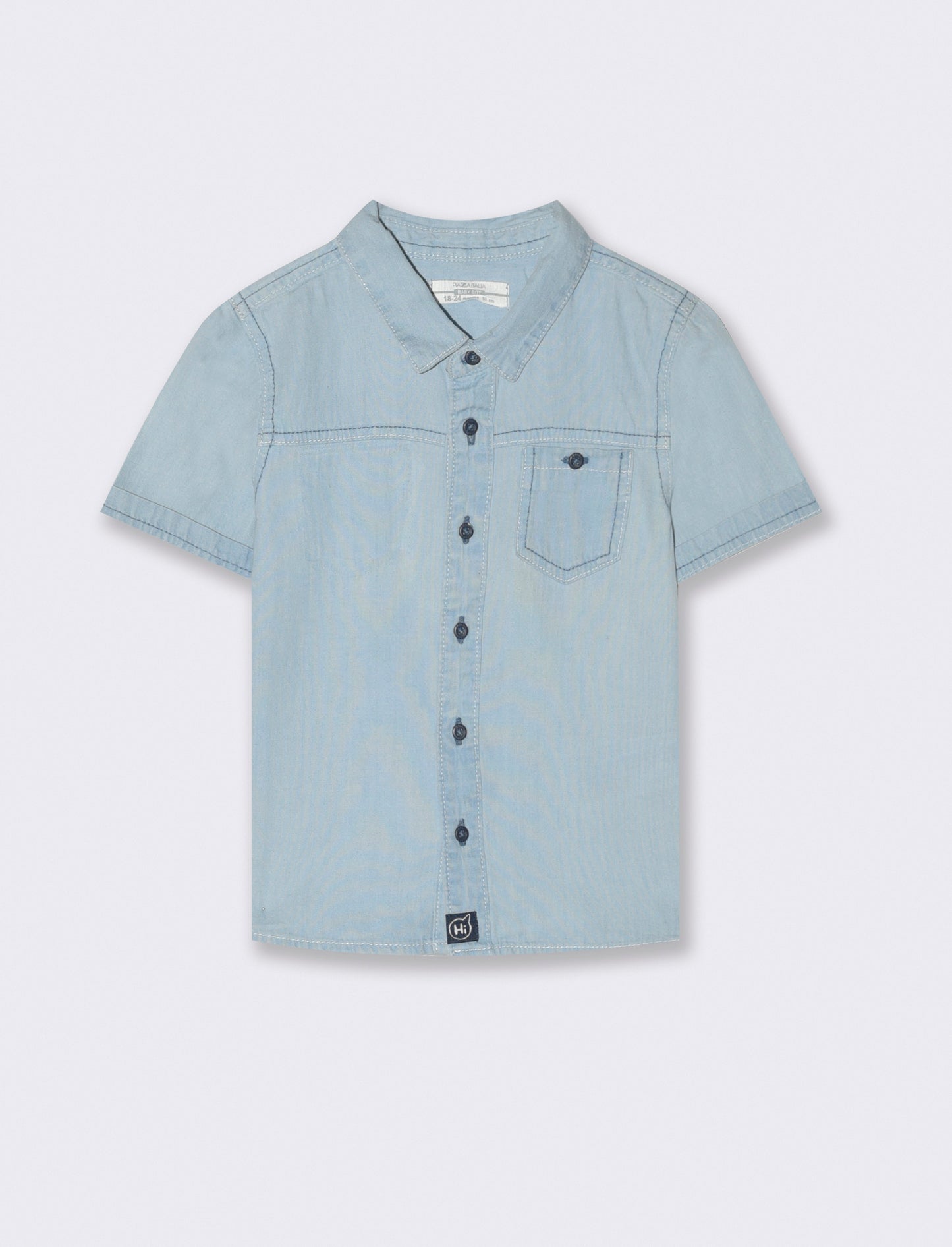 Camicia in denim da neonato - Denim chiaro
