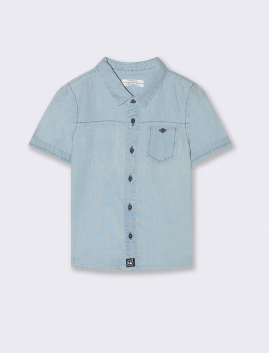 Camicia in denim da neonato - Denim chiaro