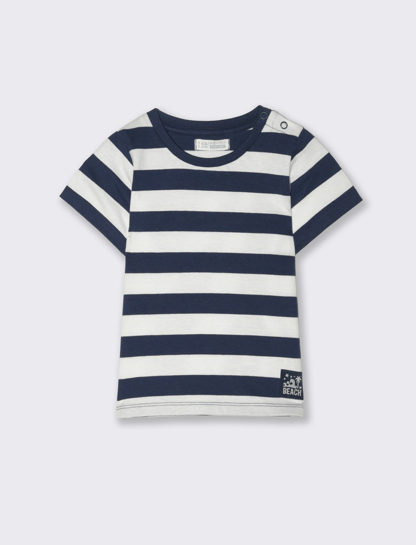 Completo maglietta e pantaloncini da neonato - Blu