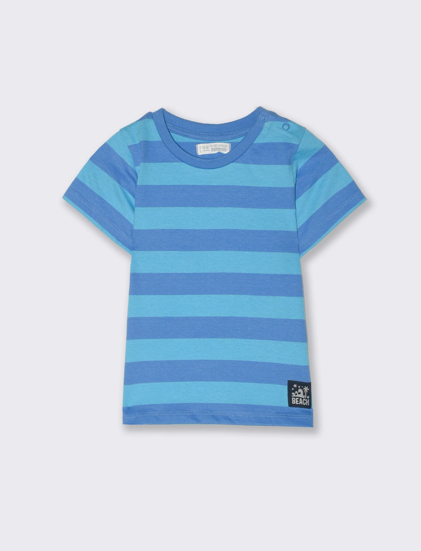 Completo maglietta e pantaloncini da neonato - Blu cobalto