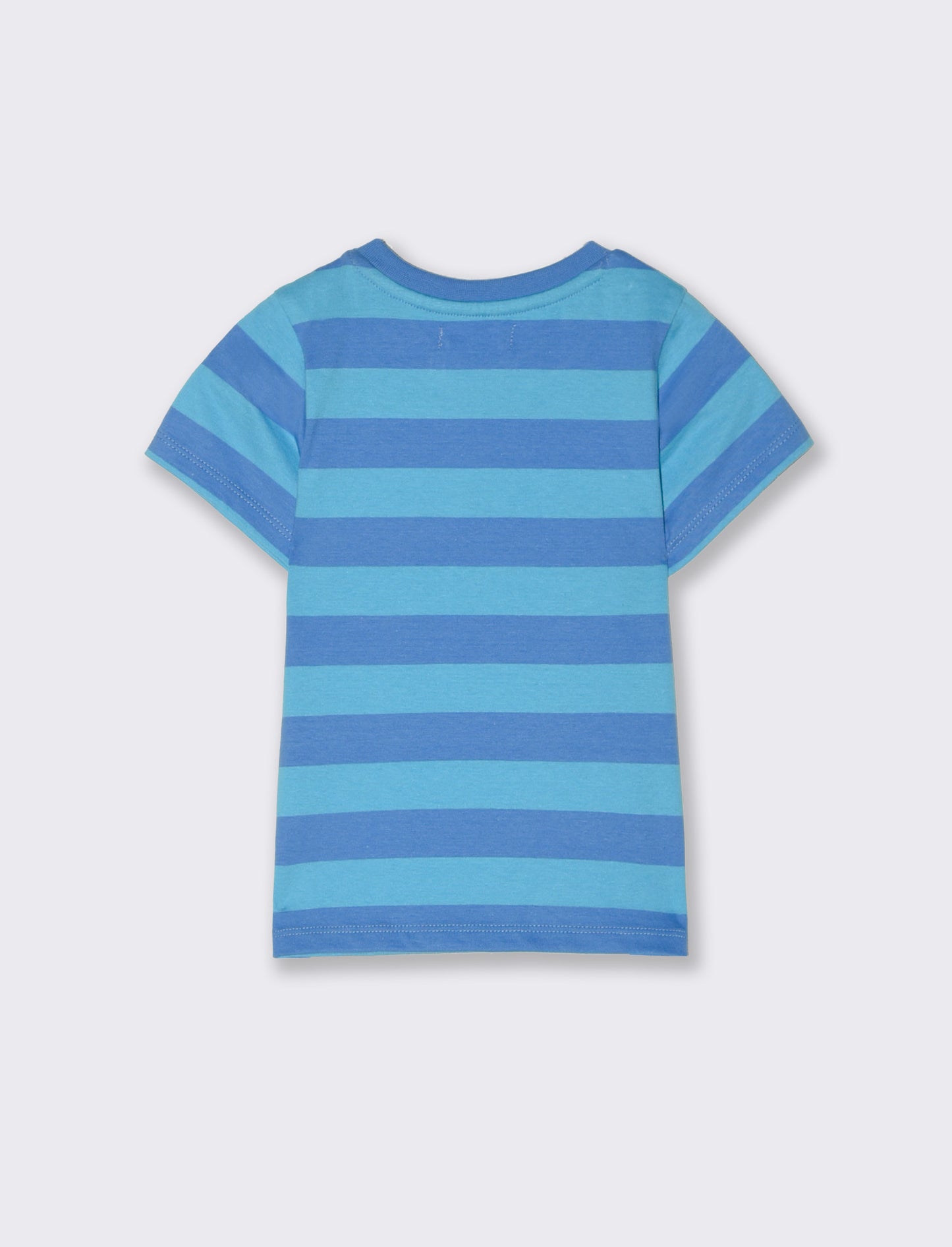 Completo maglietta e pantaloncini da neonato - Blu cobalto