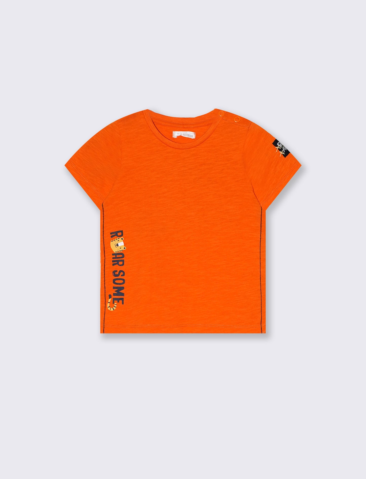 Maglietta in jersey girocollo da neonato - Arancio