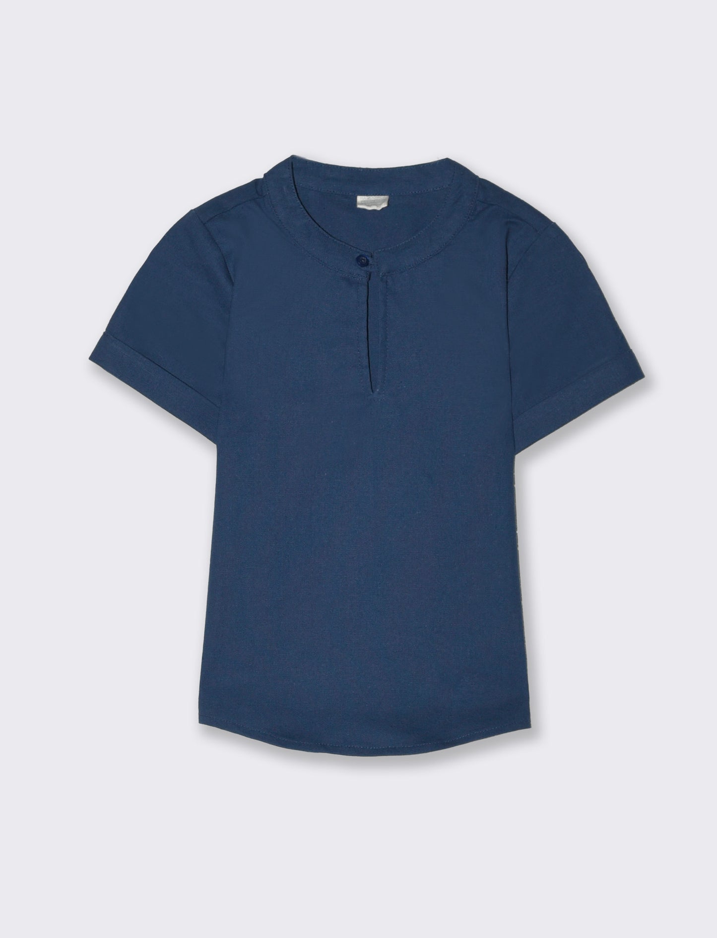 Camicia tinto filo da neonato - Blu