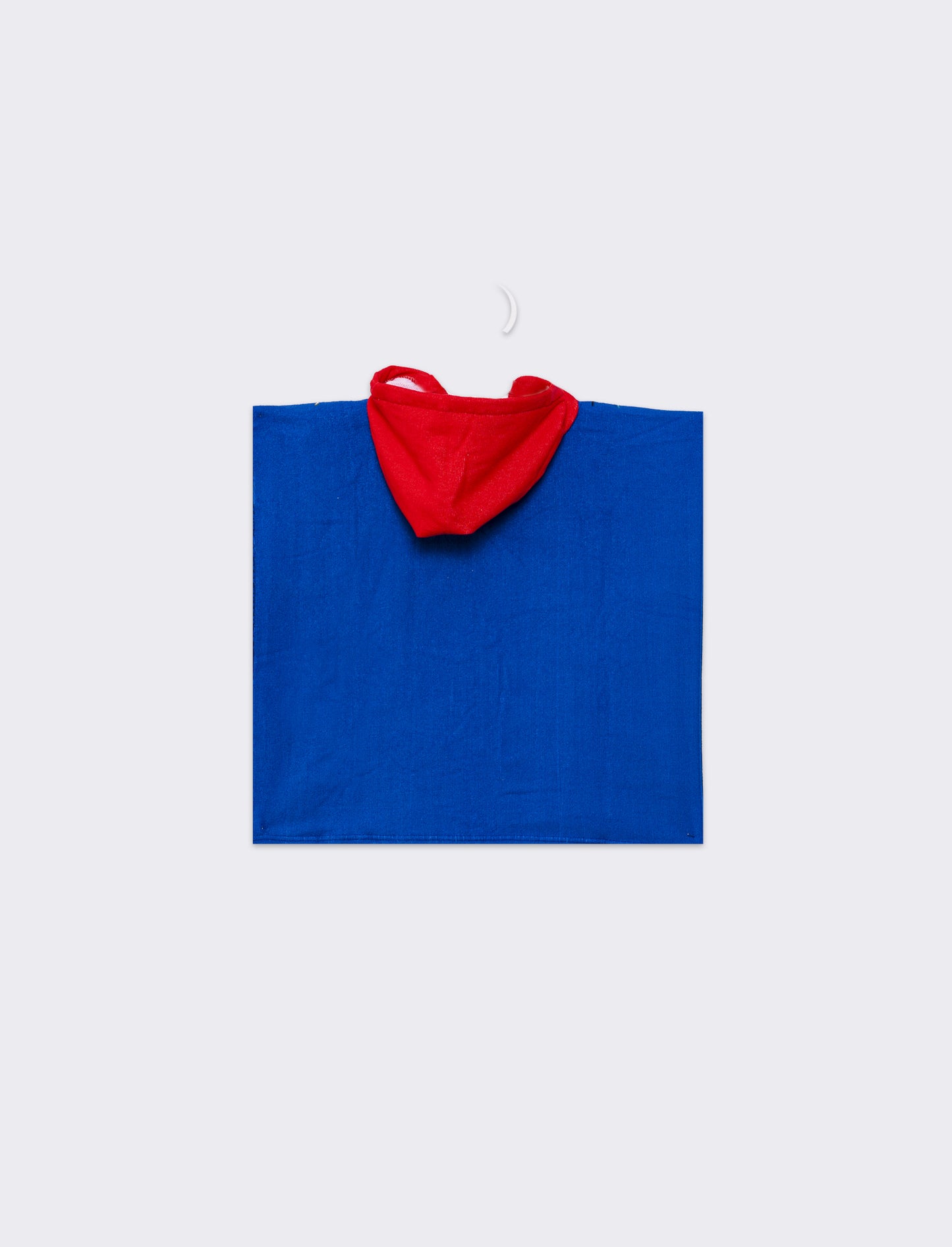 Poncho mare bambino 55x110cm in microfibra - Blu