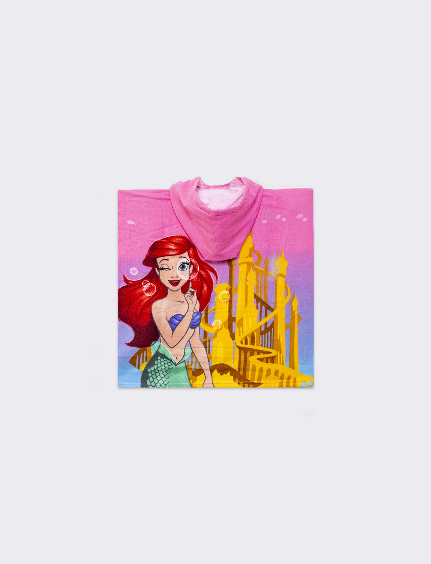 Poncho mare bambina licenze - Fuxia