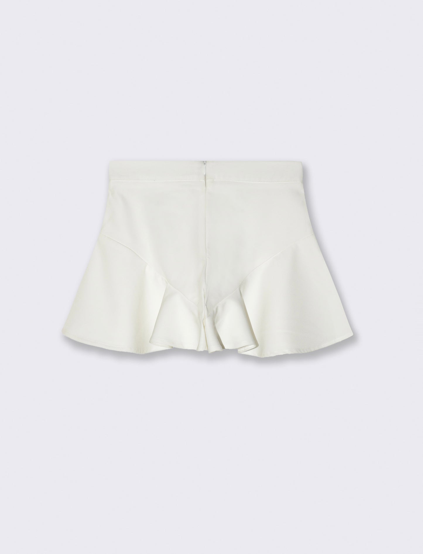 Short svasato da bambina - Bianco latte