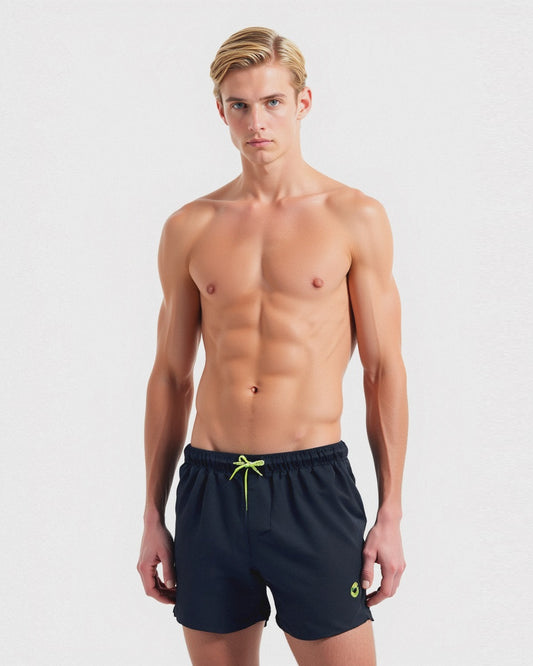 Costume mare basic da uomo - Nero