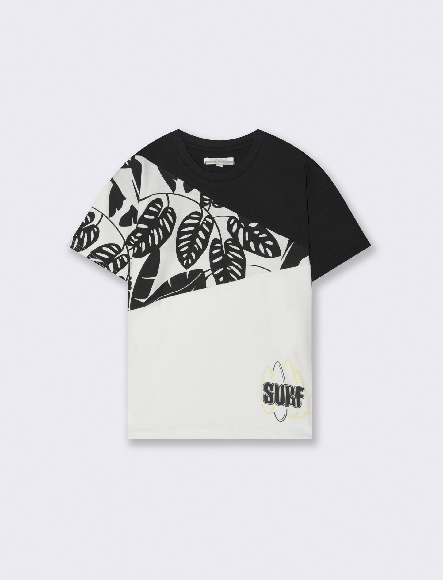T-shirt bicolor da bambino - Fantasia