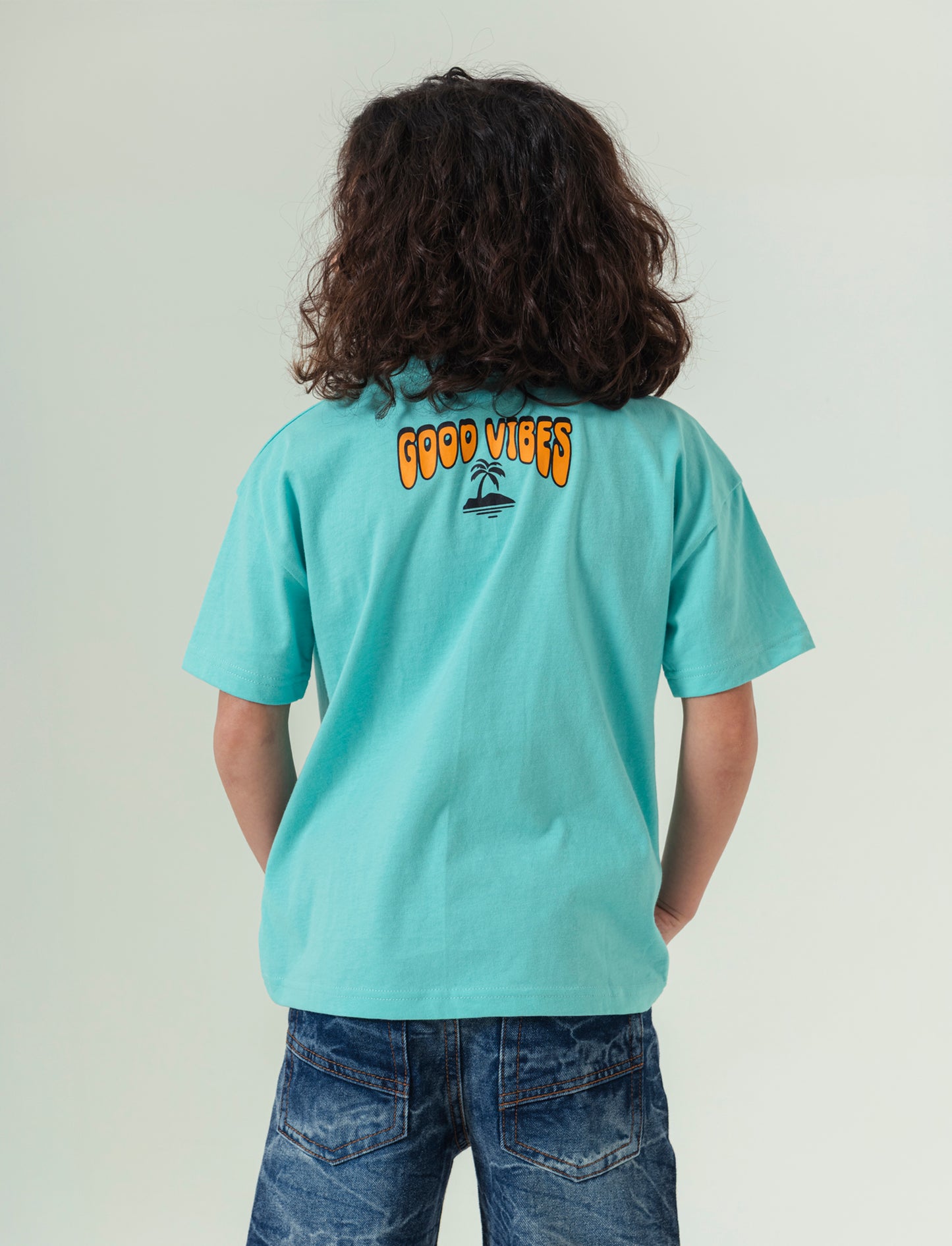 T-shirt con patch da bambino - Verde