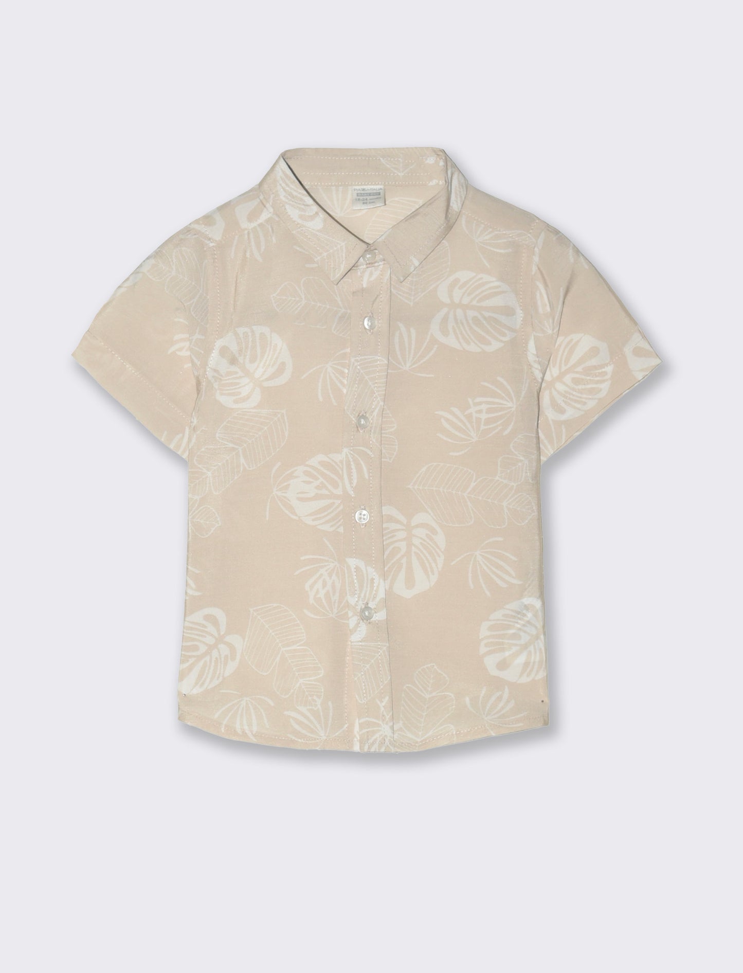 Camicia stampata da neonato - Beige