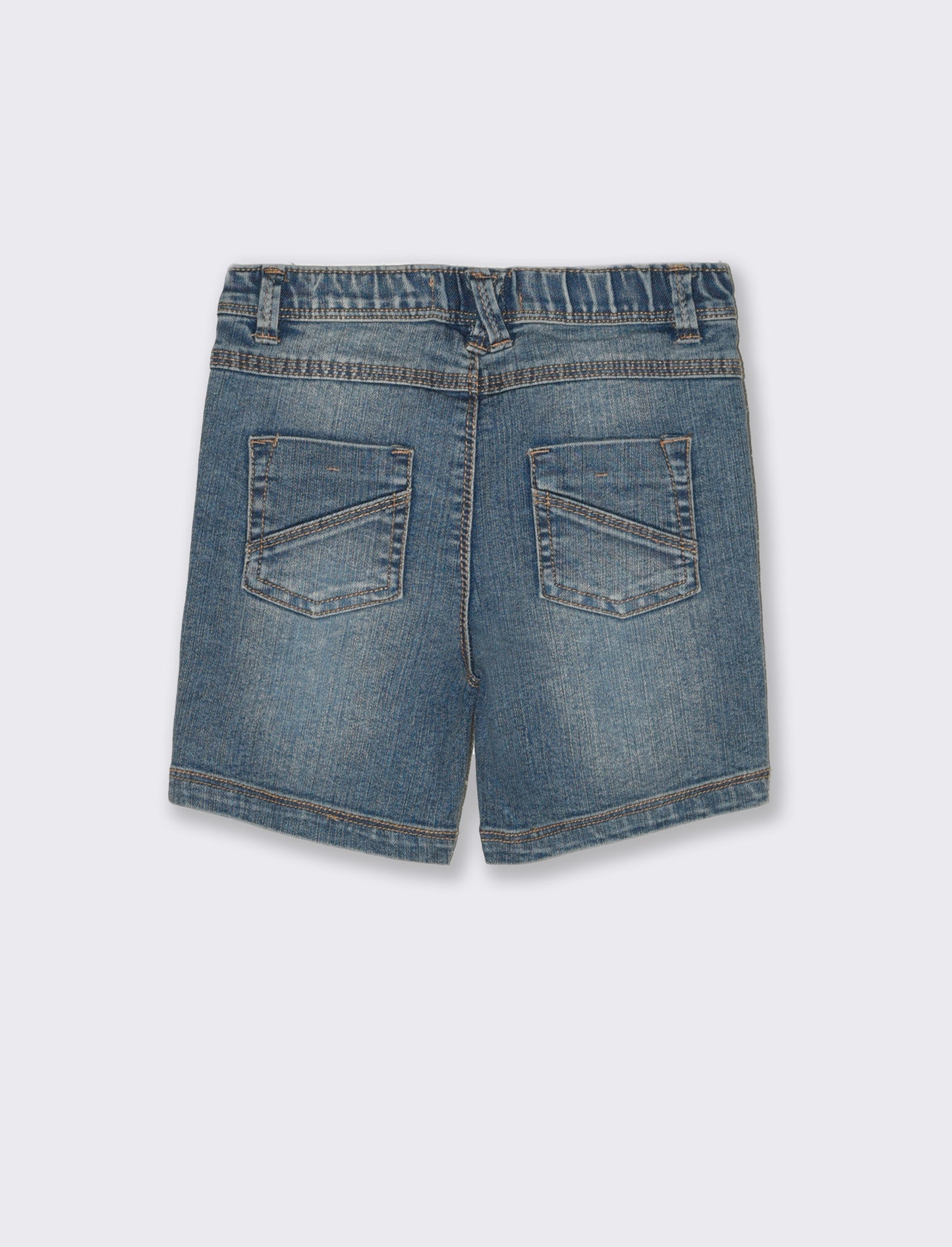 Bermuda a righe da neonato - Denim