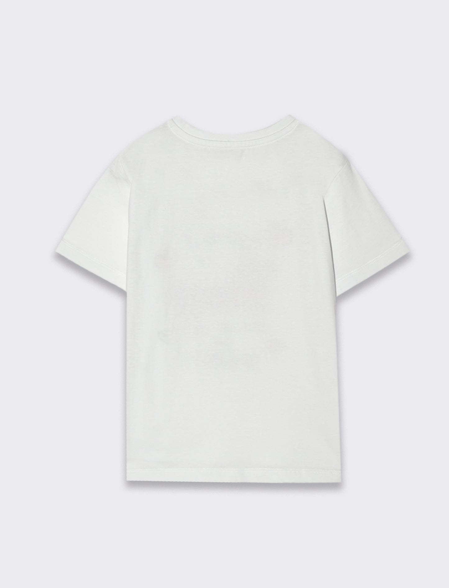 T-shirt con stampa colorata da bambina - Bianco