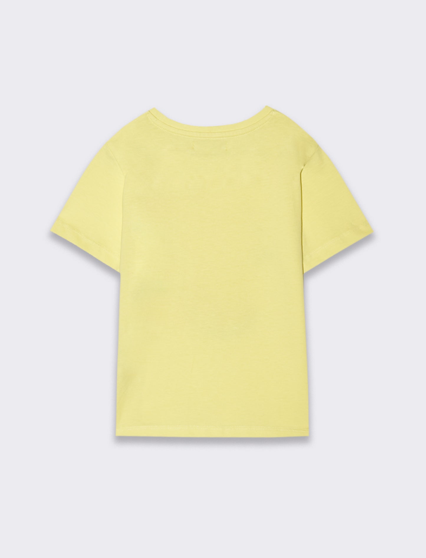 T-shirt con stampa colorata da bambina - Giallo