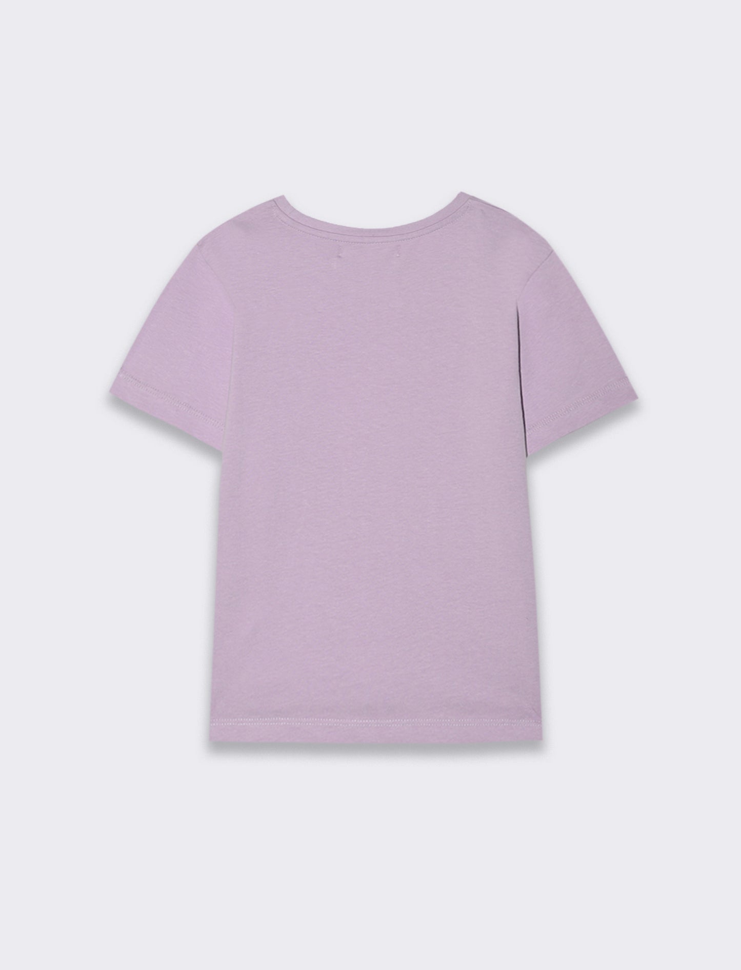 T-shirt con stampa colorata da bambina - Lilla