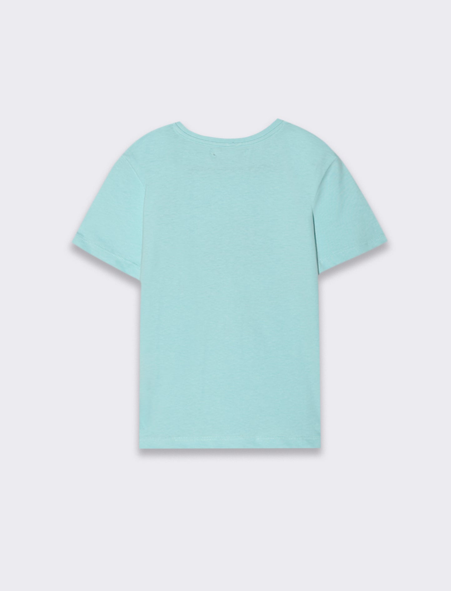 T-shirt con stampa colorata da bambina - Verde acqua