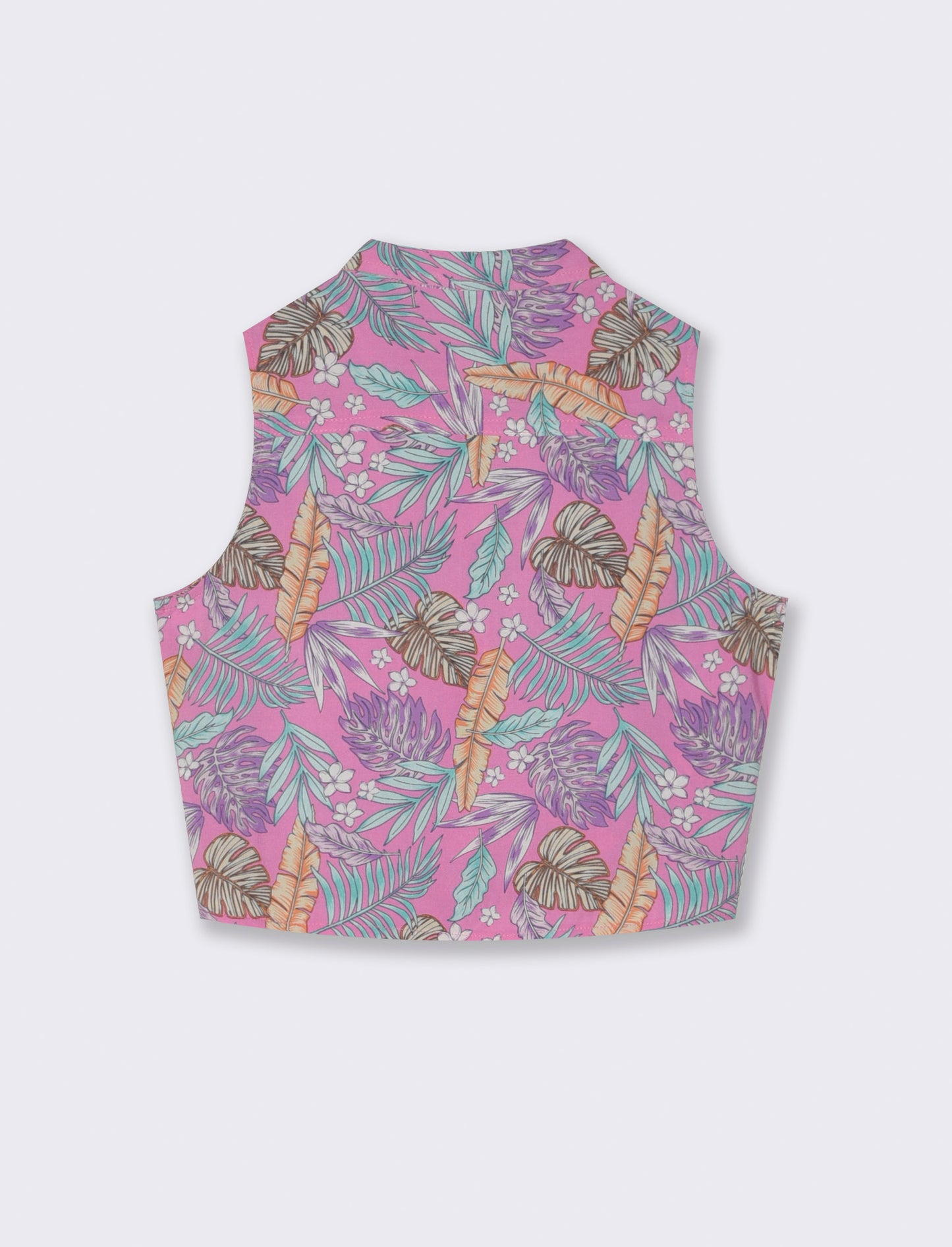 Camicia manica corta con fiocco da bambina - Fantasia
