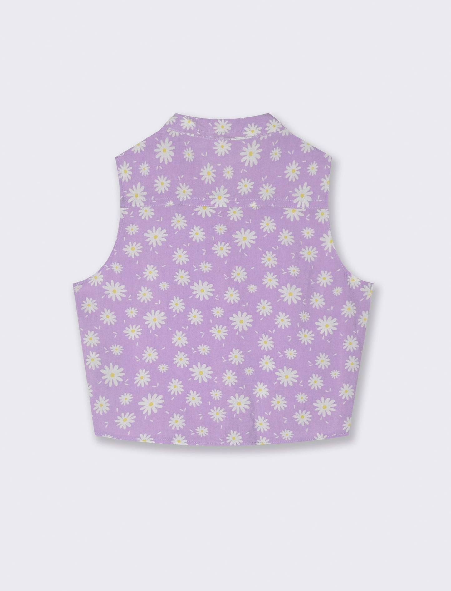 Camicia manica corta con fiocco da bambina - Lilla
