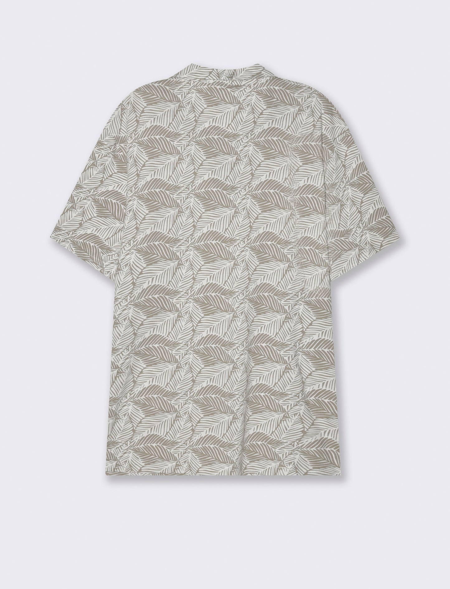 Polo in piquet all over print da uomo - Bianco