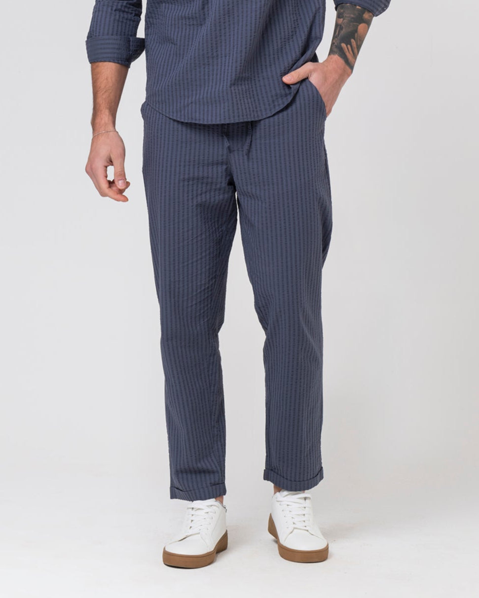 Pantaloni jogger in seersucker da uomo - Avion