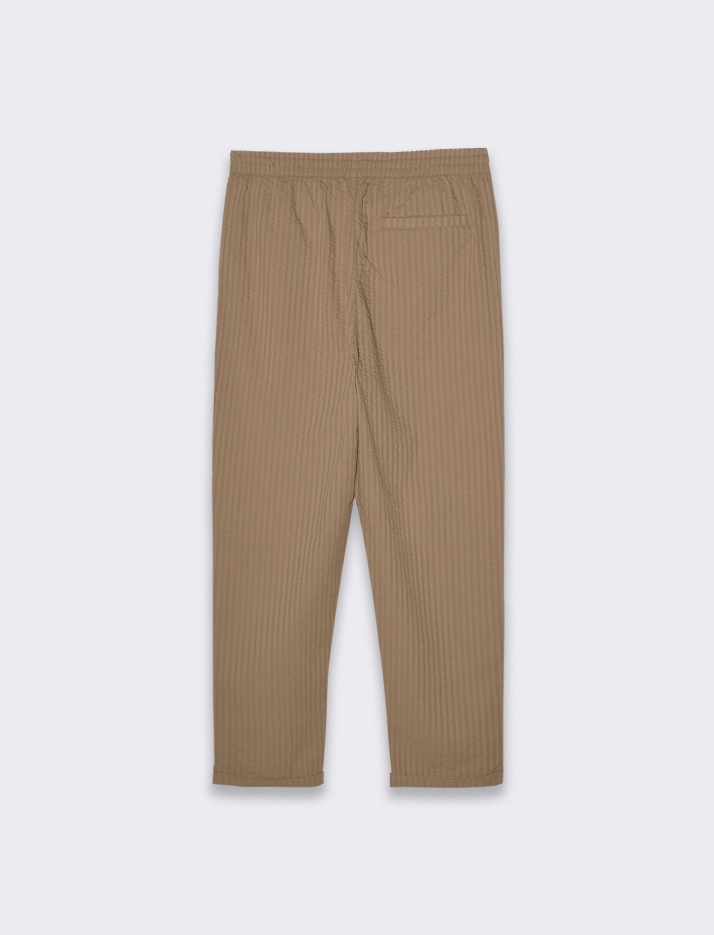 Pantaloni jogger in seersucker da uomo - Grigio tortora