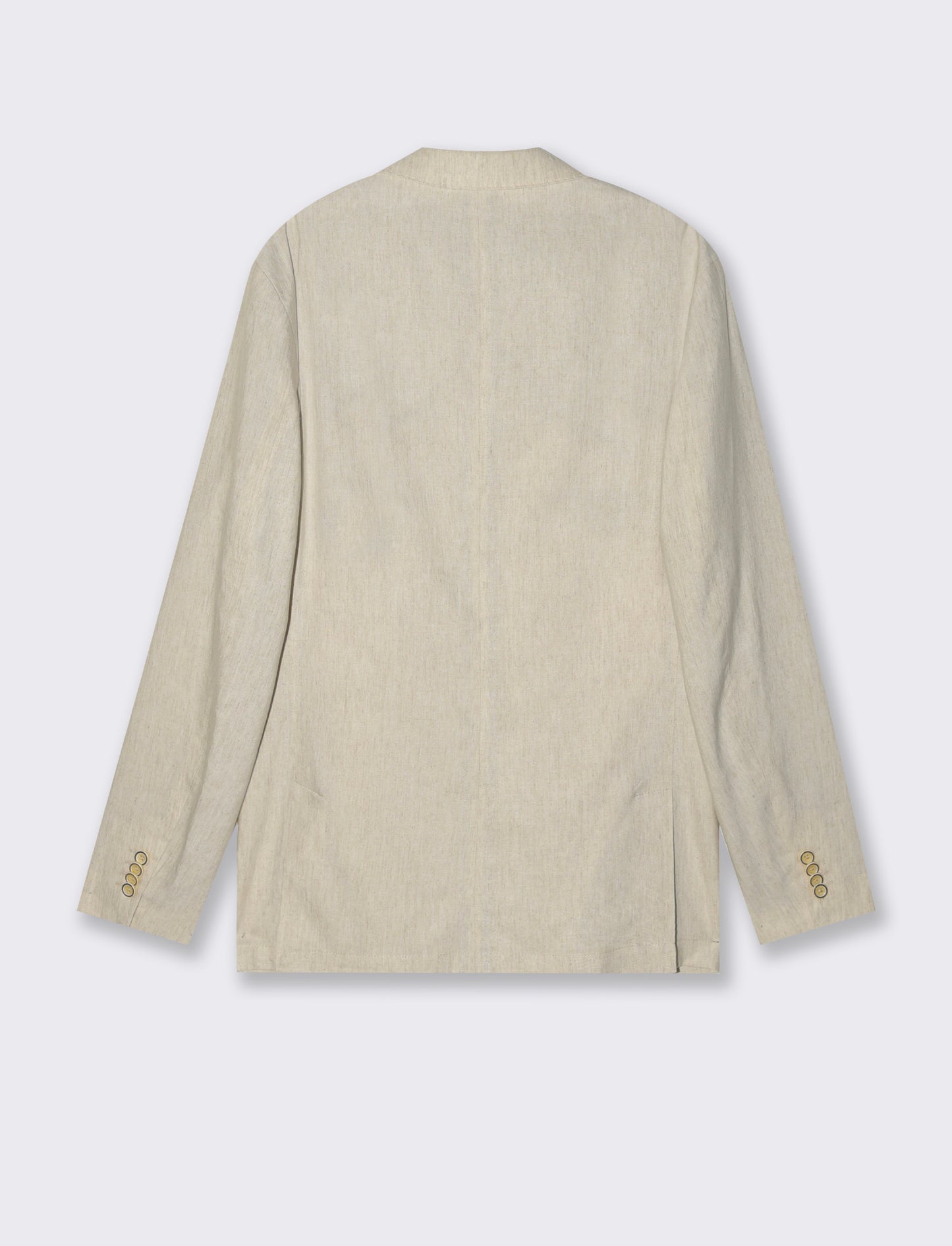 Man's linen blend suit blazer - Beige