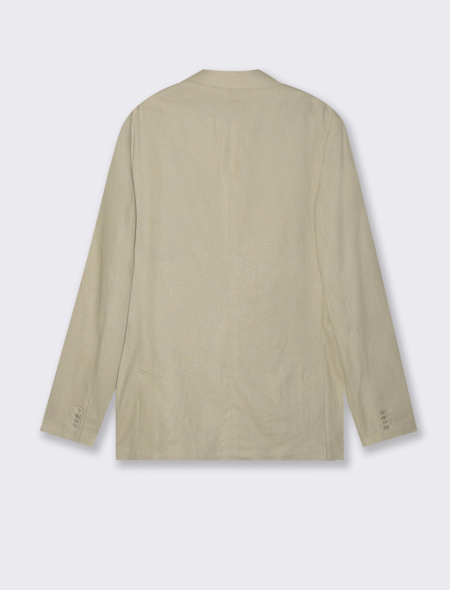 Man's linen blend suit blazer - Beige