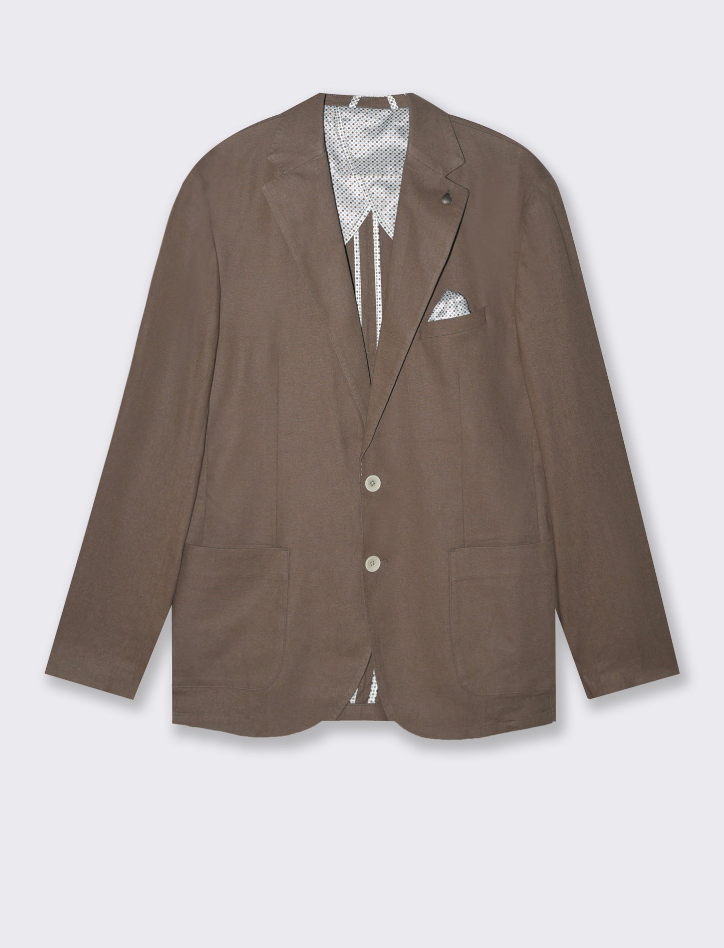 Man's linen blend suit blazer - Grey
