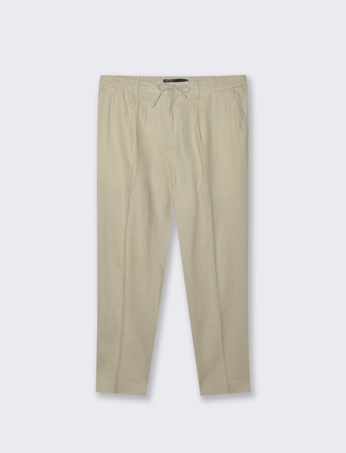 Pantaloni da completo tessuto linen blend da uomo - Sabbia