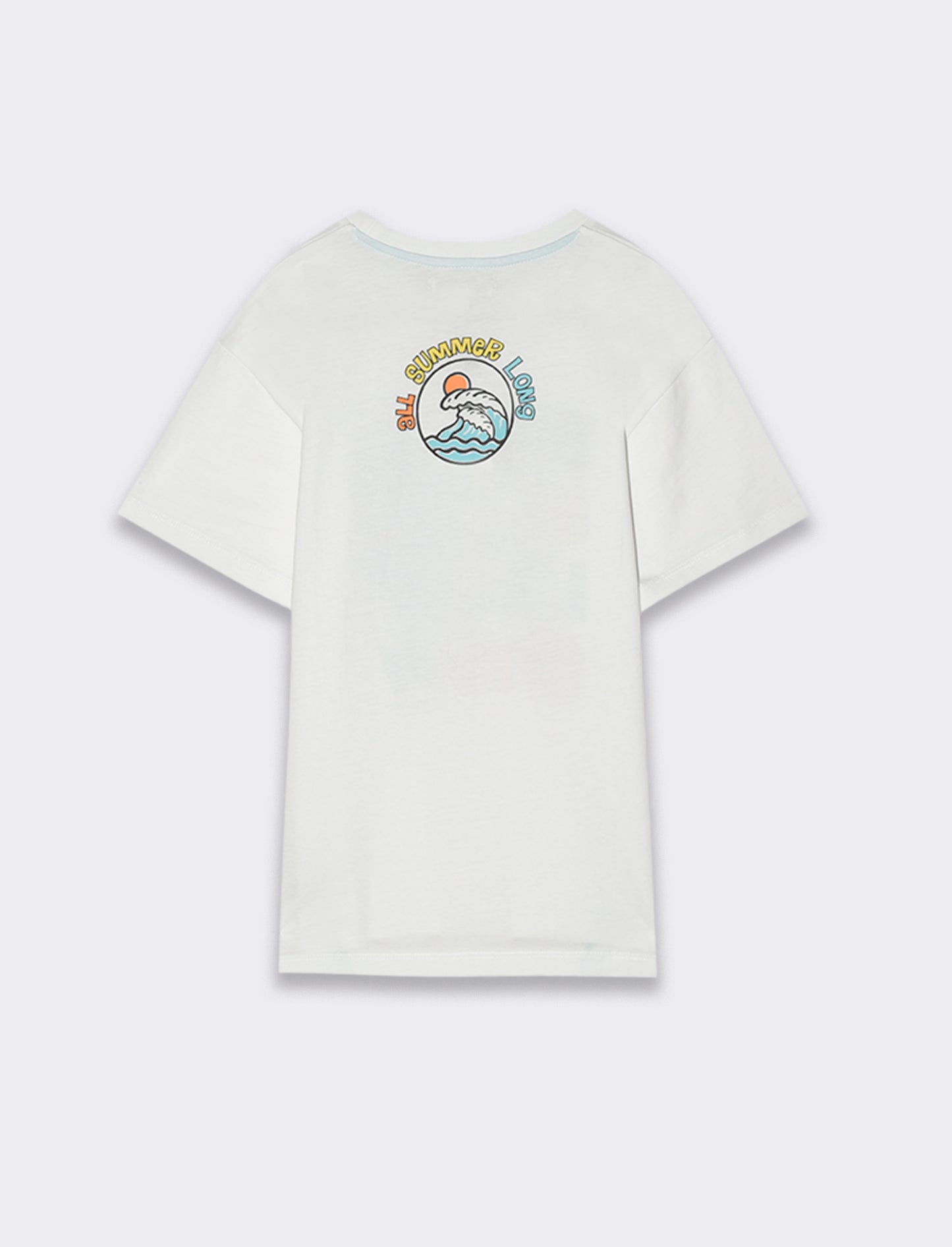 Maglietta girocollo da bambino - Bianco