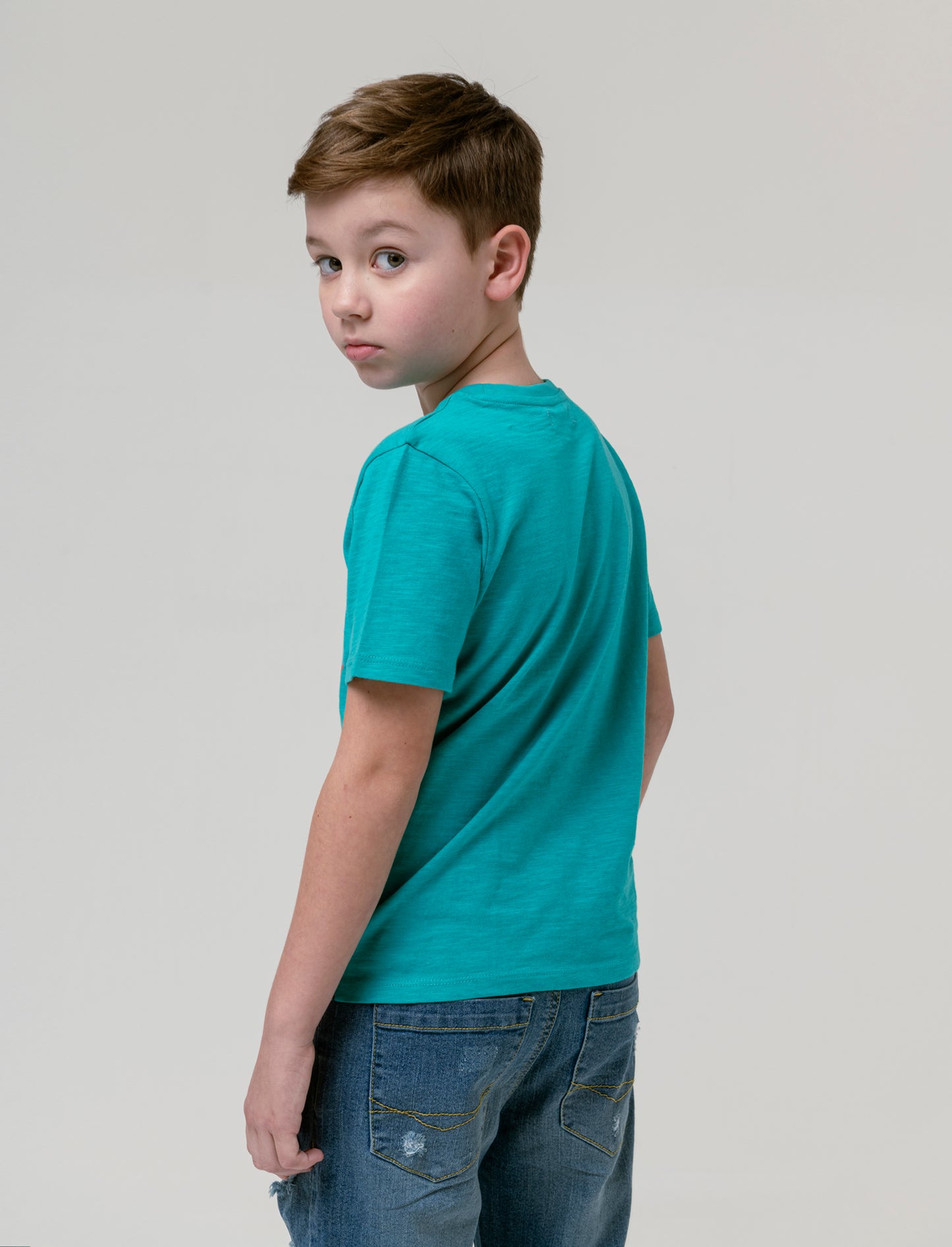 T-shirt stampa estiva da bambino - Verde acqua