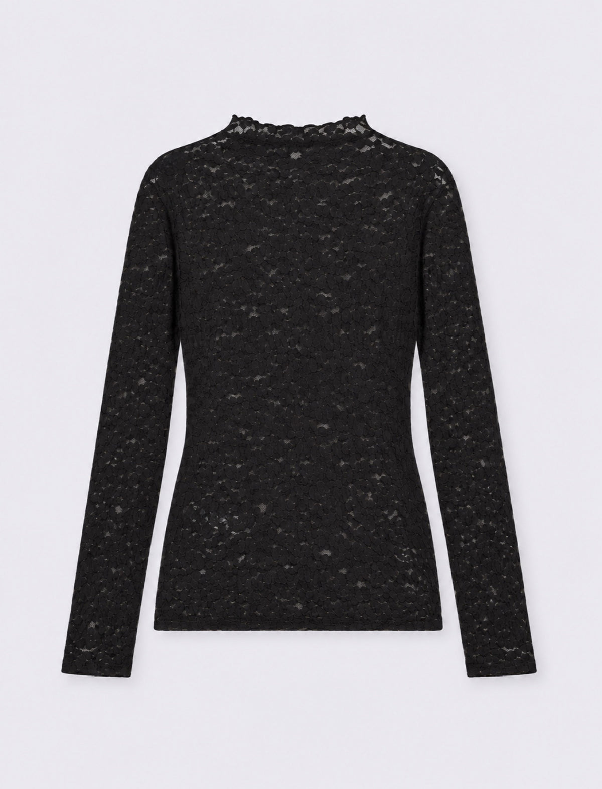 T-SHIRT ML PIZZO - Nero