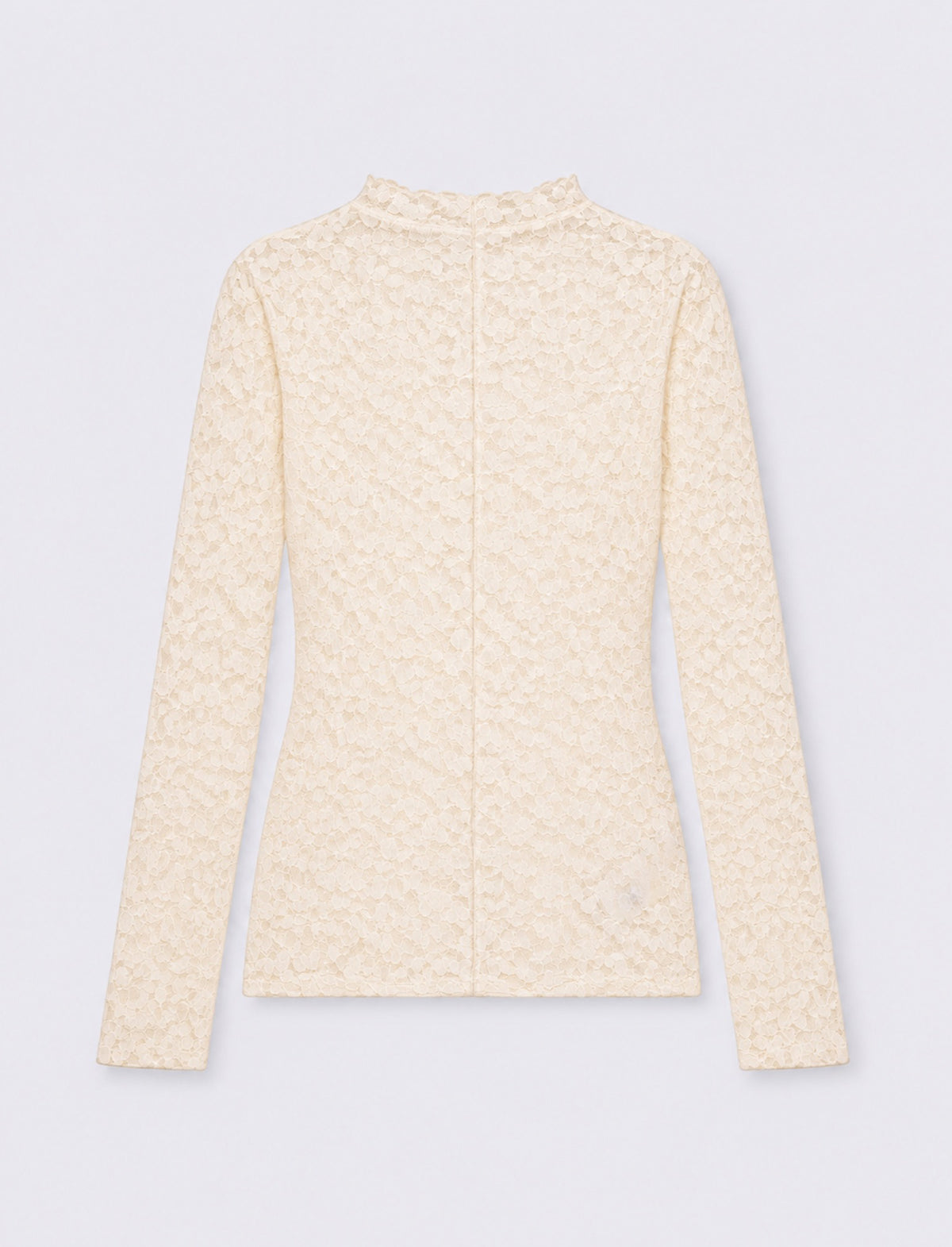 T-SHIRT ML PIZZO - Avorio