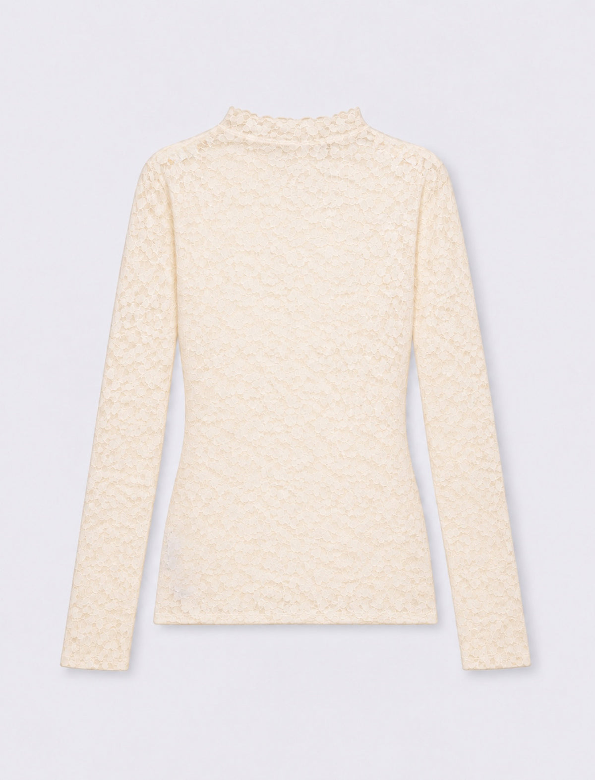 T-SHIRT ML PIZZO - Avorio