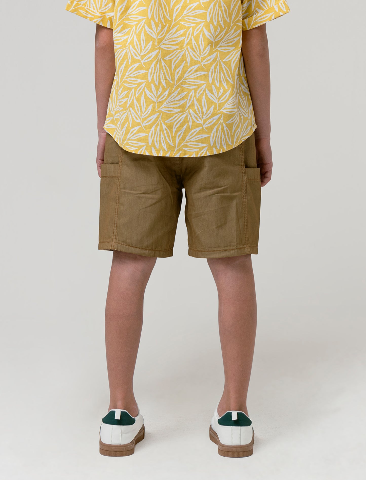 Bermuda tinto capo da bambino - Beige biscotto