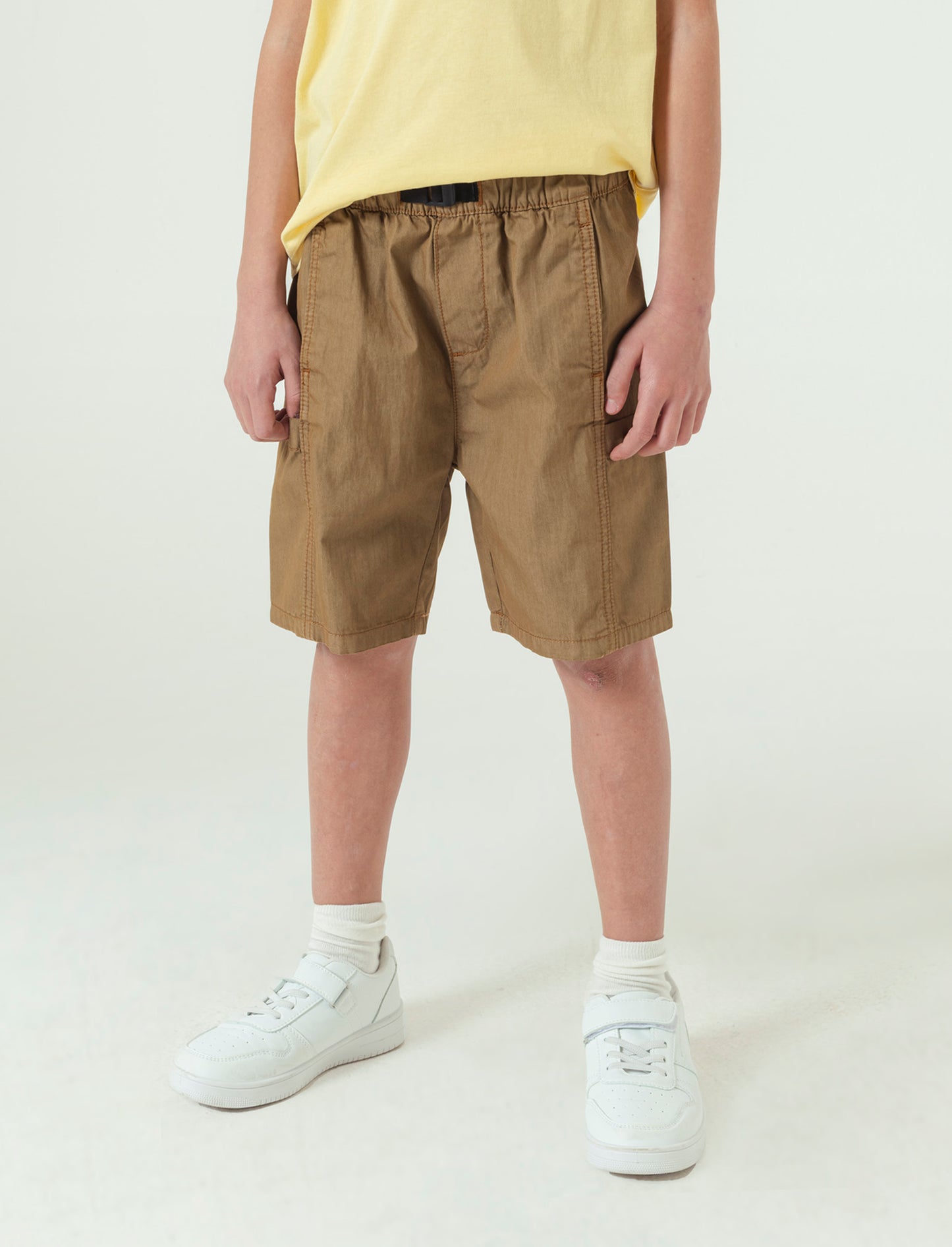 Bermuda tinto capo da bambino - Beige biscotto