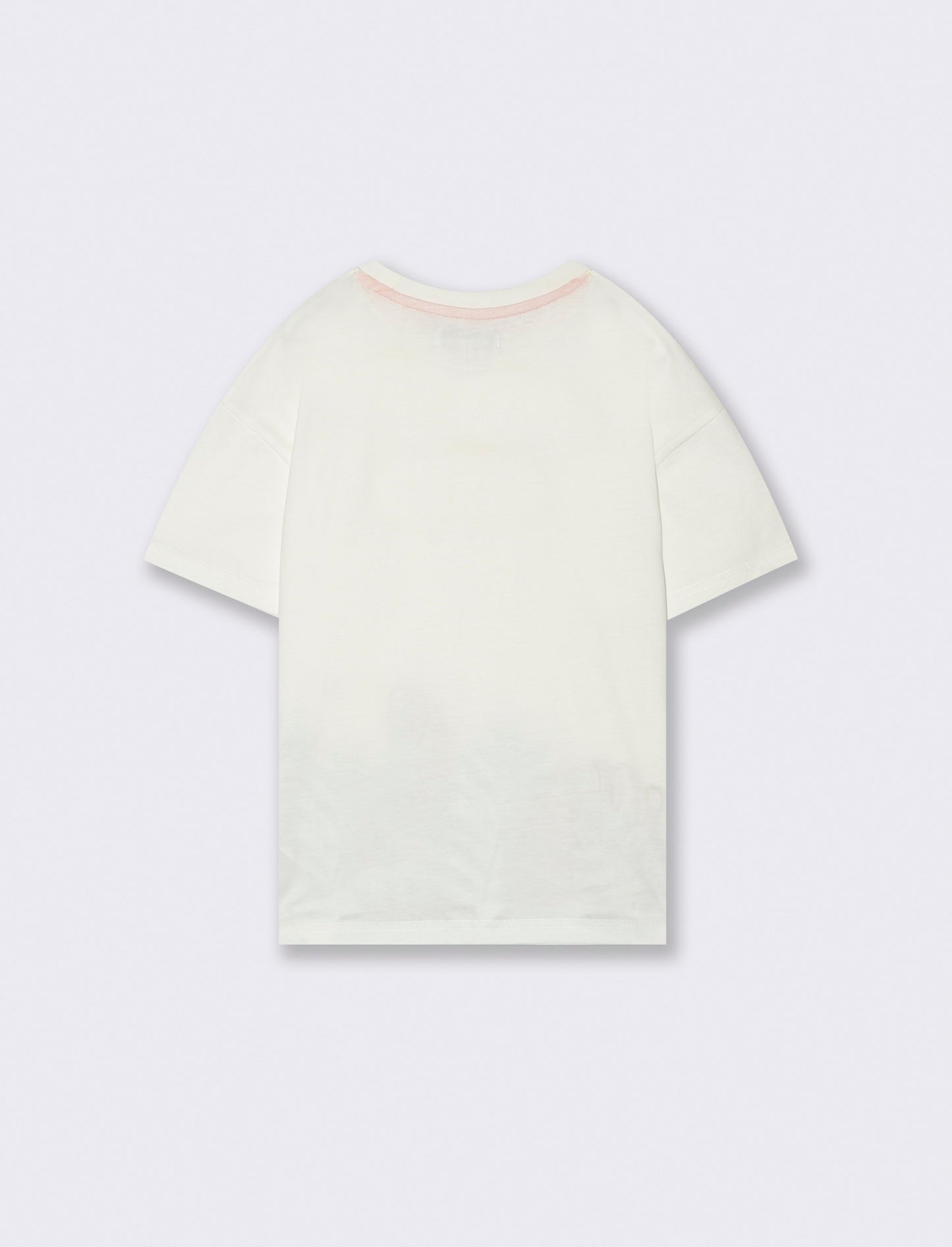 T-shirt stampa follage da bambino - Bianco latte