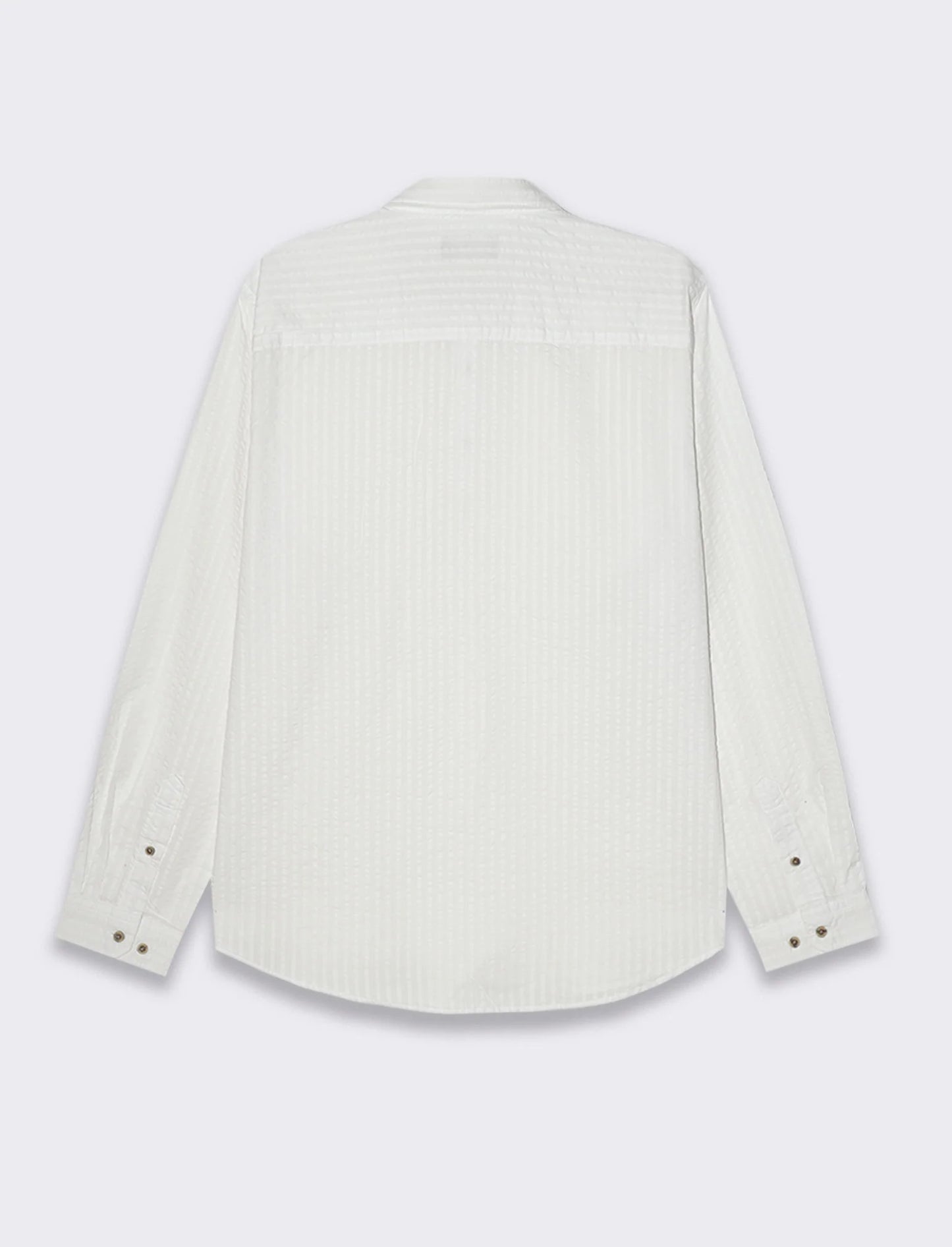 Casacca in tessuto seer sucker da uomo - Bianco