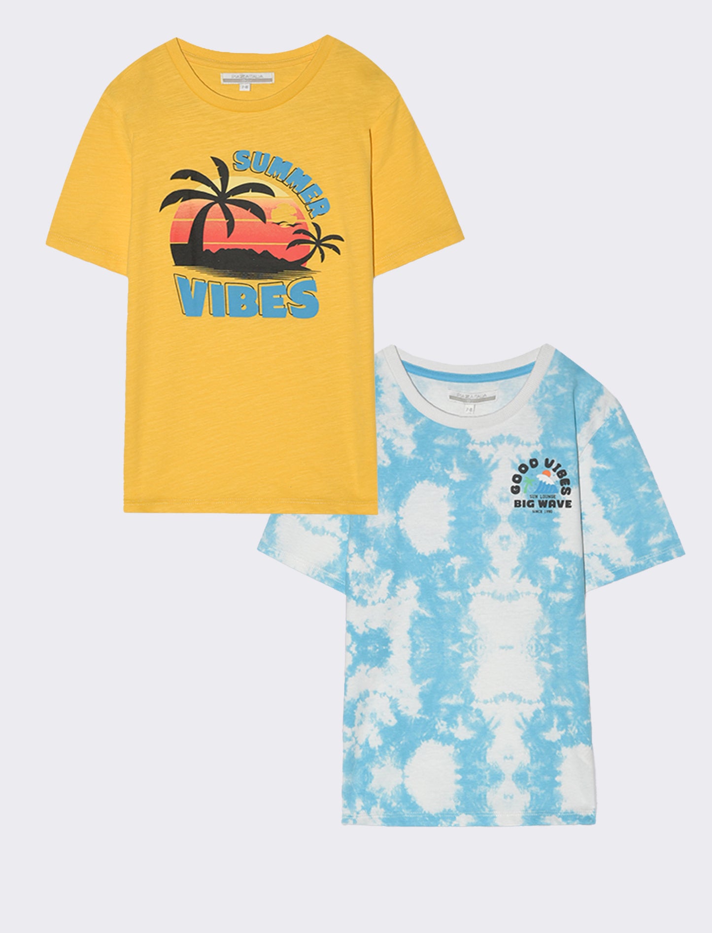 T-shirt 2 pack da bambino - Turchese