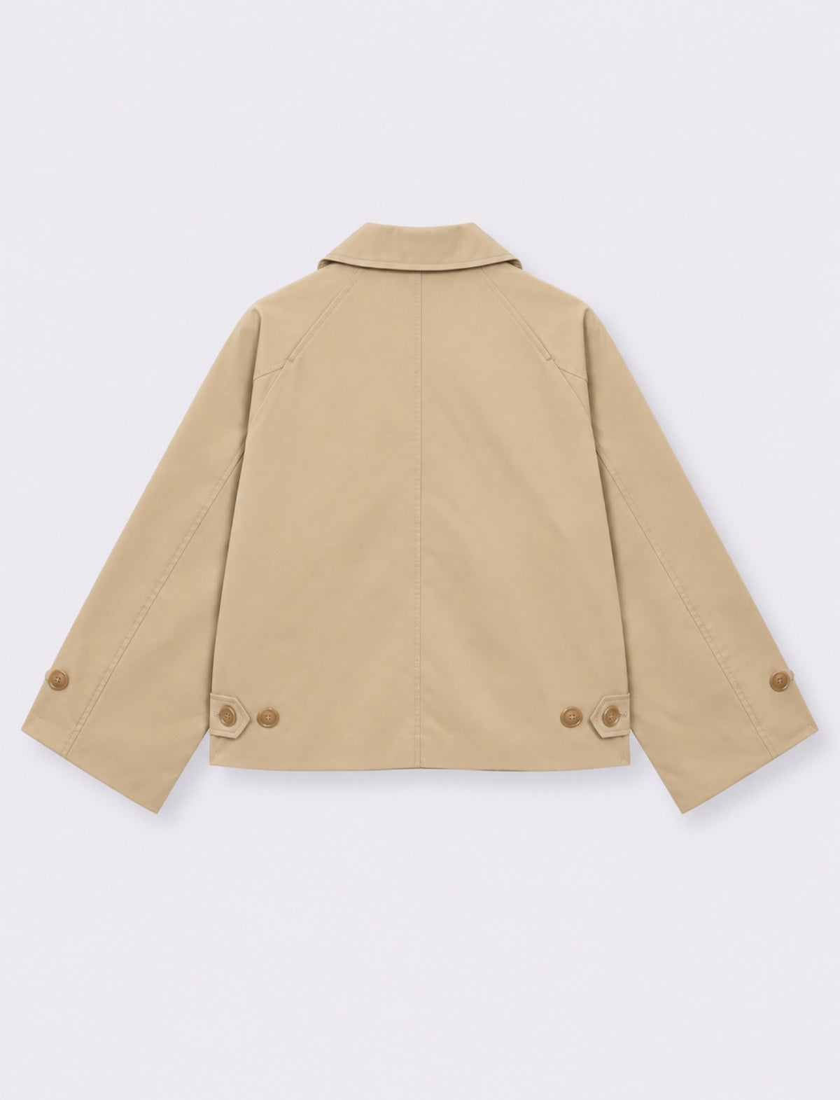 Short trench foderato - Cammello