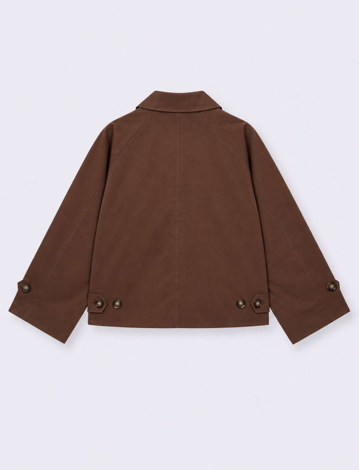 Short trench foderato - Marrone