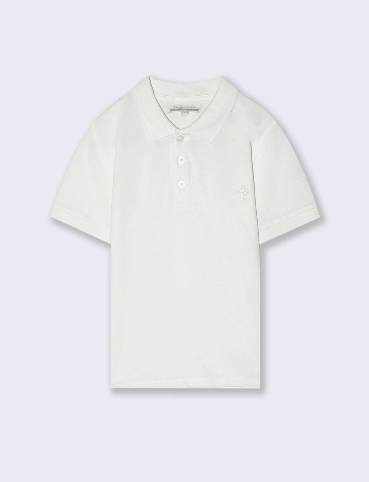 Polo mezza manica da bambino - Bianco