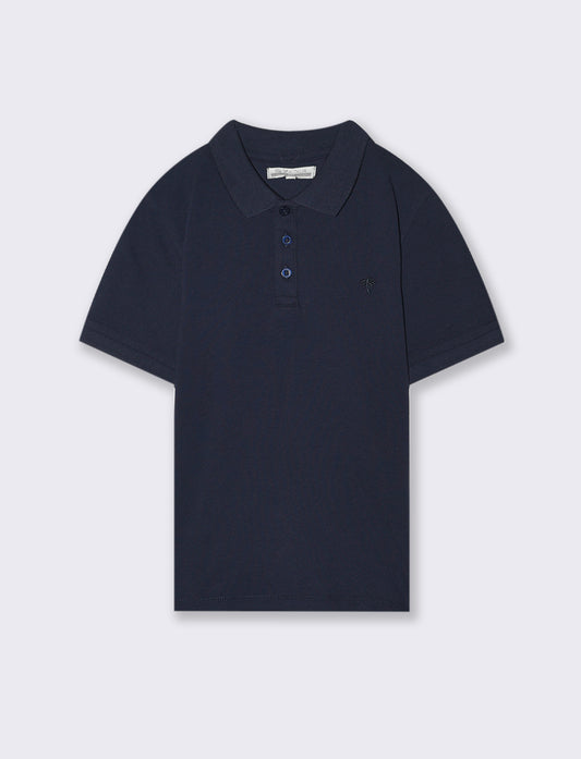 Polo mezza manica da bambino - Blu
