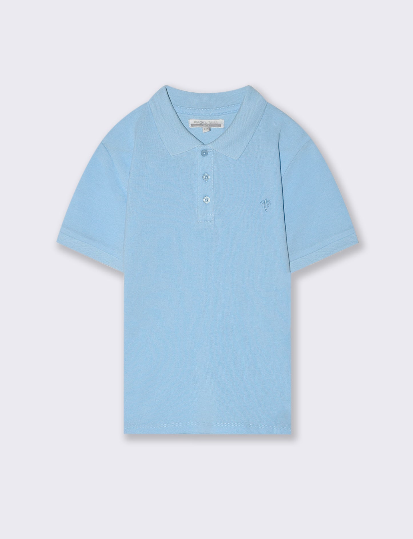 Polo mezza manica da bambino - Turchese