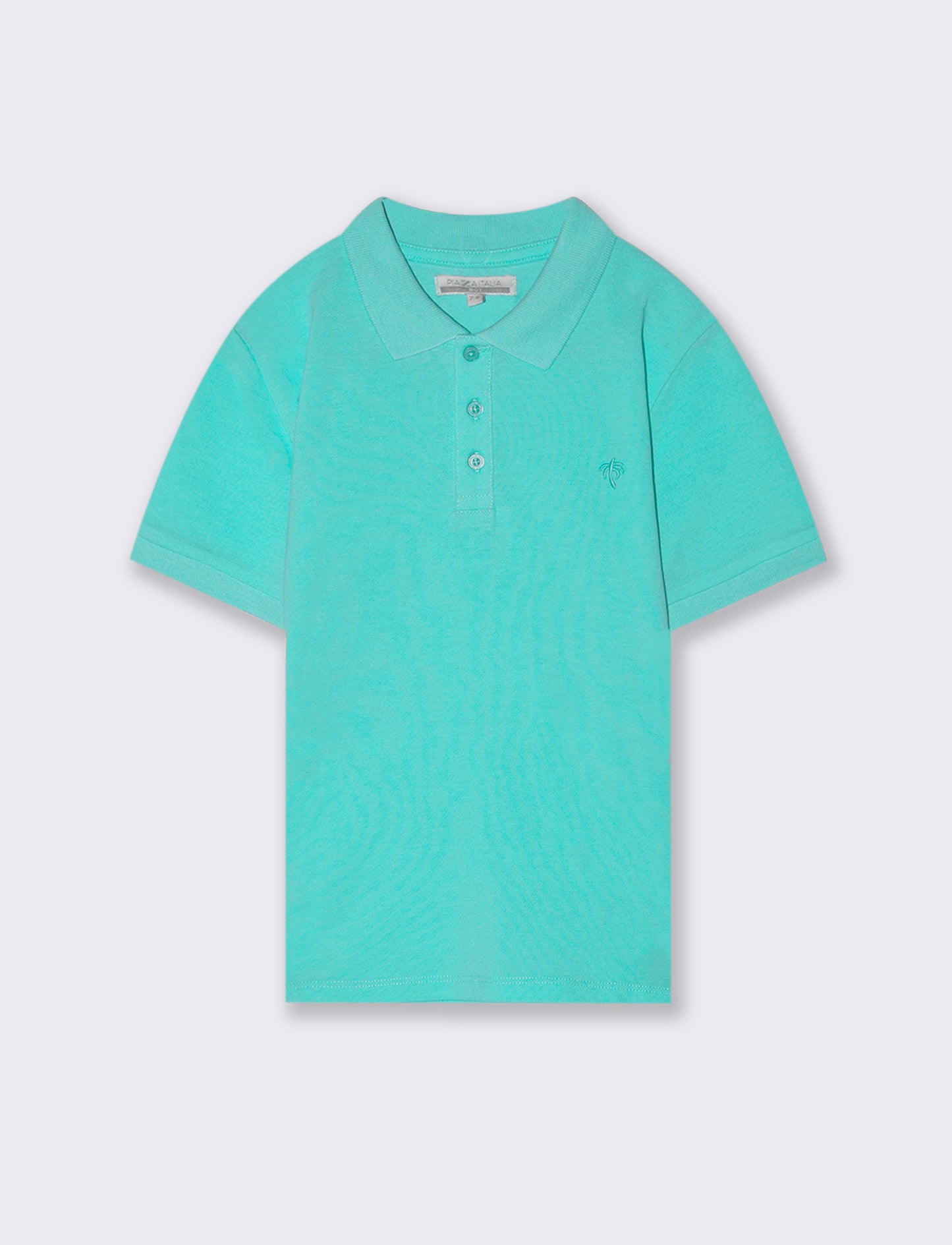 Polo mezza manica da bambino - Verde acqua