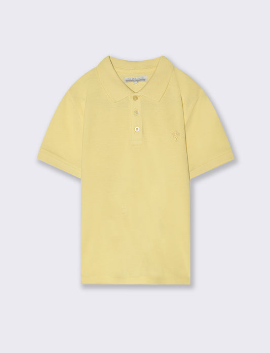 Polo mezza manica da bambino - Giallo