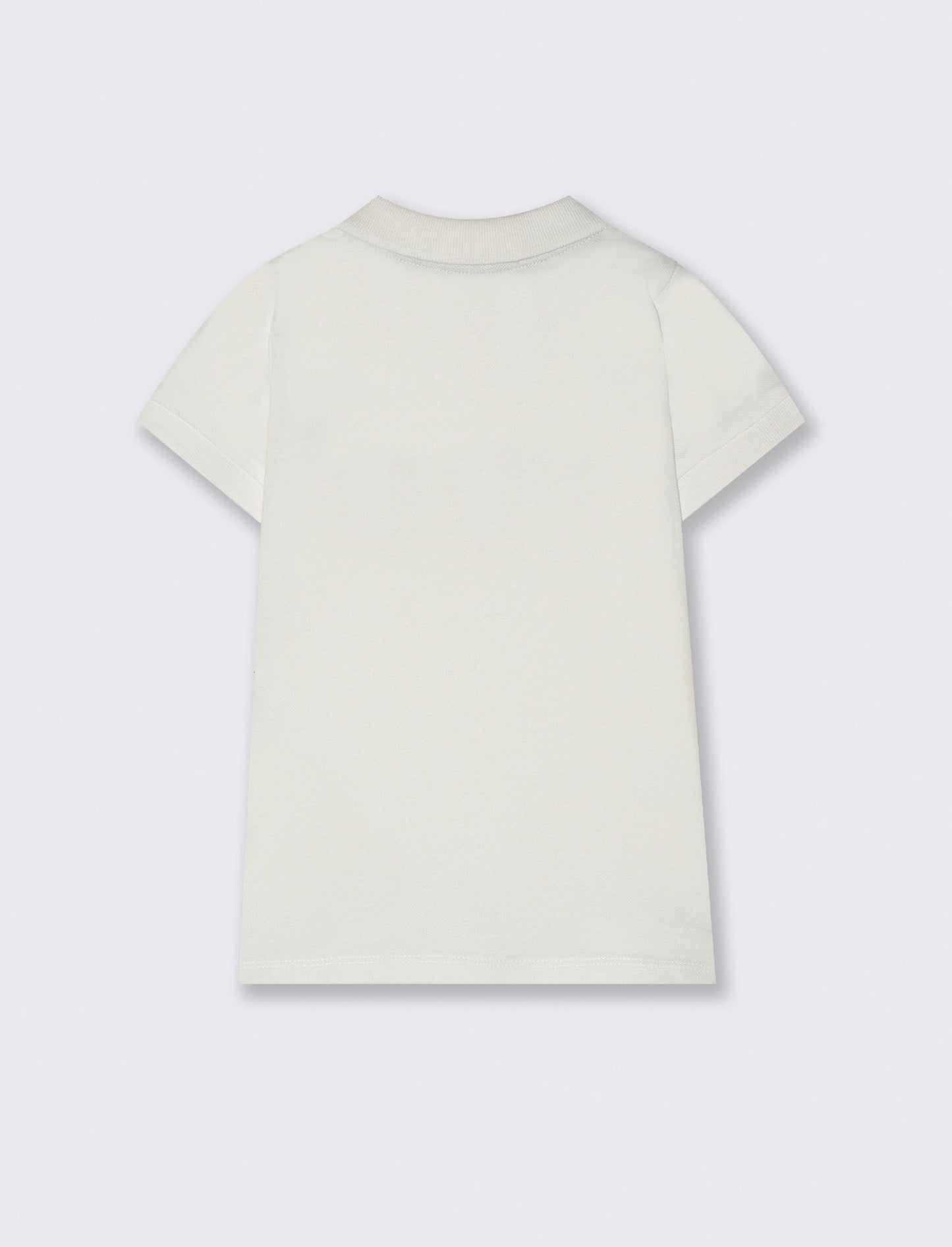 T-shirt modello polo da neonato - Bianco